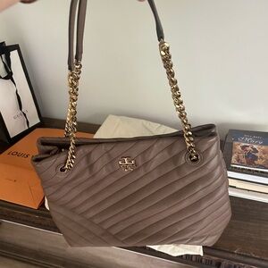 Kira Chevron-Quilted Leather Tote Bag